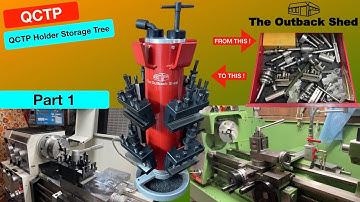 Quick Change Lathe Tool-post Holder Storage Tree (Part 1). #HFCreators