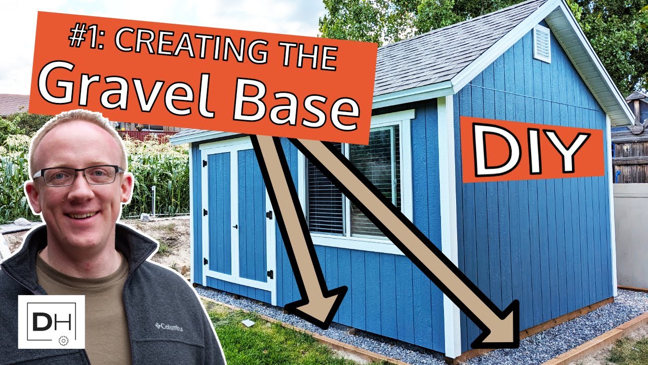 Сарай своими руками 12x16, часть 1: Создание гравийного основания, заказ материалов.
