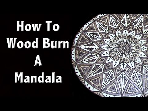 DIY WOOD BURNING MANDALA TRAY - Anika's DIY Life
