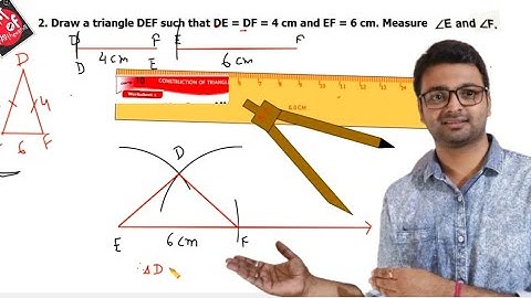D.A.V. Math | Class 7 |Ch 10 | Construction of Triangles |Worksheet 1 | Q.No.2 |  Art Of Mathematica