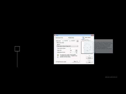 AutoCAD Tutorial - Modify Panel - Polar Array