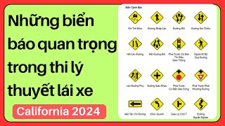 Những biển báo quan trọng trong thi lý thuyết lái xe California 2024 #cuocsongcali #cuocsongmy