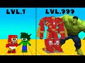 Monster School : Crook vs Boss Lvl 1 Lvl 999 Hulk vs Ironman