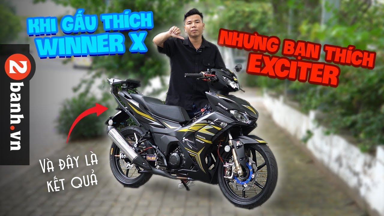 Khi gấu thích Winner X mà đời ''đưa đẩy'' mua Exciter thì.... I 2banh Review