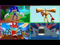 Tiles Hop EXE I Sonic Exe vs Siren Head vs Slide Eater 