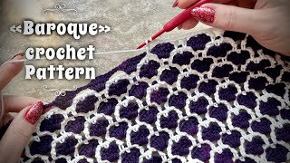 картинка: ВЯЖЕМ КРАСИВЕЙШИЙ УЗОР КРЮЧКОМ «BAROQUE» 🌟🌟🌟🌟🌟КРЮЧКОМ / BEAUTIFUL CROCHET PATTERN