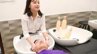 48 MINUTES Facial massage + Relaxing shampoo, Nguyen hao vlog