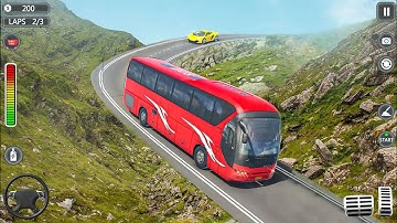 Mountain Climb Bus Racing 3D 2023 New game  - Ultimate Off-road Bus Driving - Android Gameplay 🎮🎮