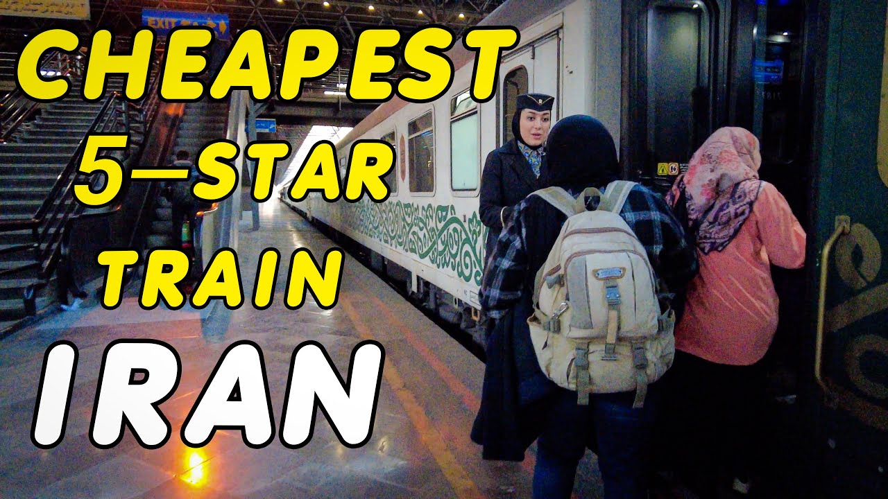 IRAN First Class Train TEHRAN to Rasht / World's Cheapest Train 