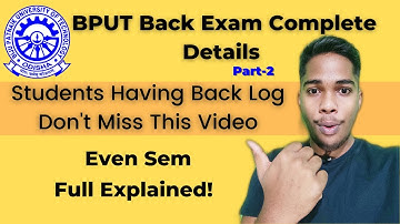 2nd,4th,6th,8th sem back exam complete details||Both regular and back even sem exam complete details