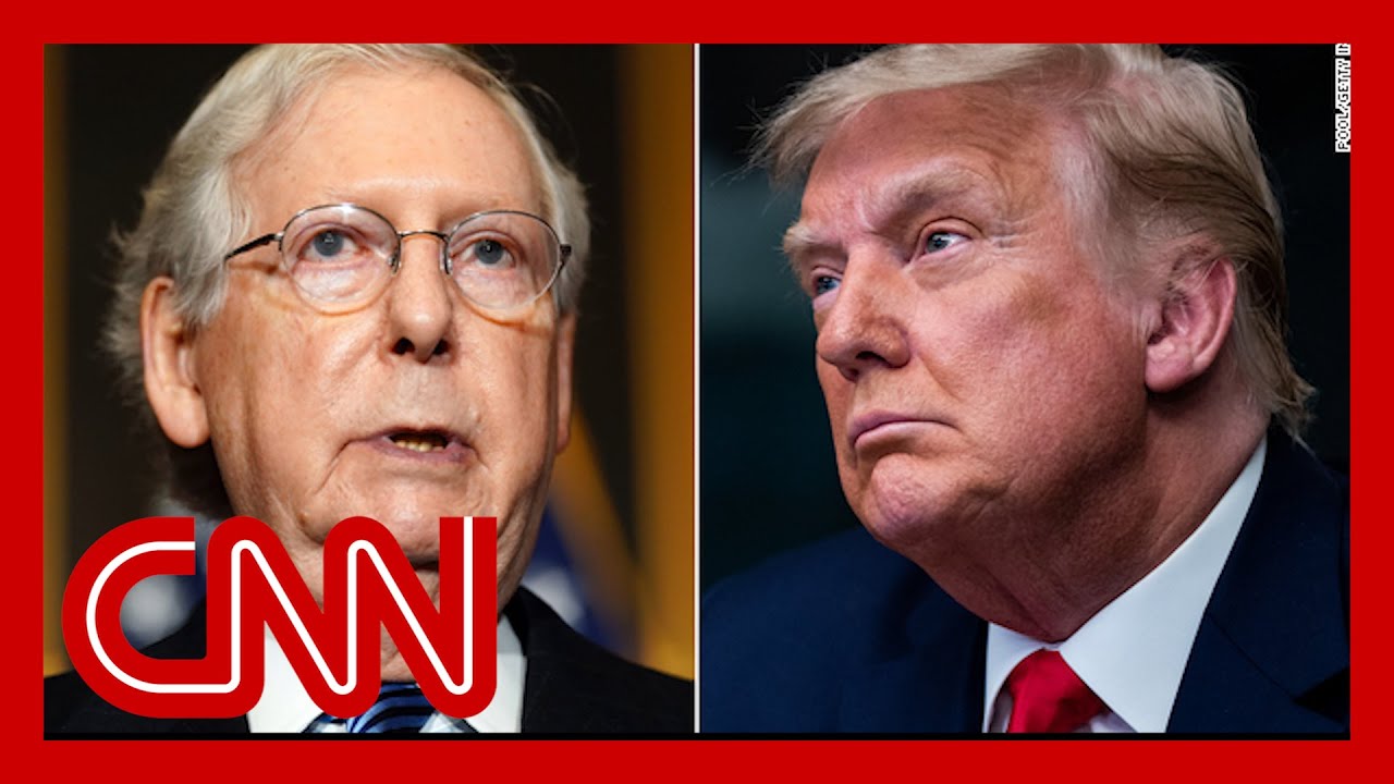 ⁣Trump issues scathing rebuke against Mitch McConnell