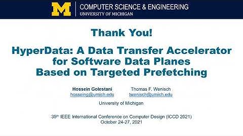 HyperData, ICCD 2021