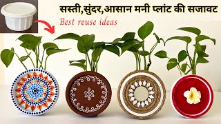 4 Beautiful Indoor money plant decoration ideas | मनी प्लांट की आसान सजावट | Easy money plant decor