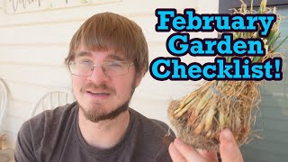 February Garden Checklist