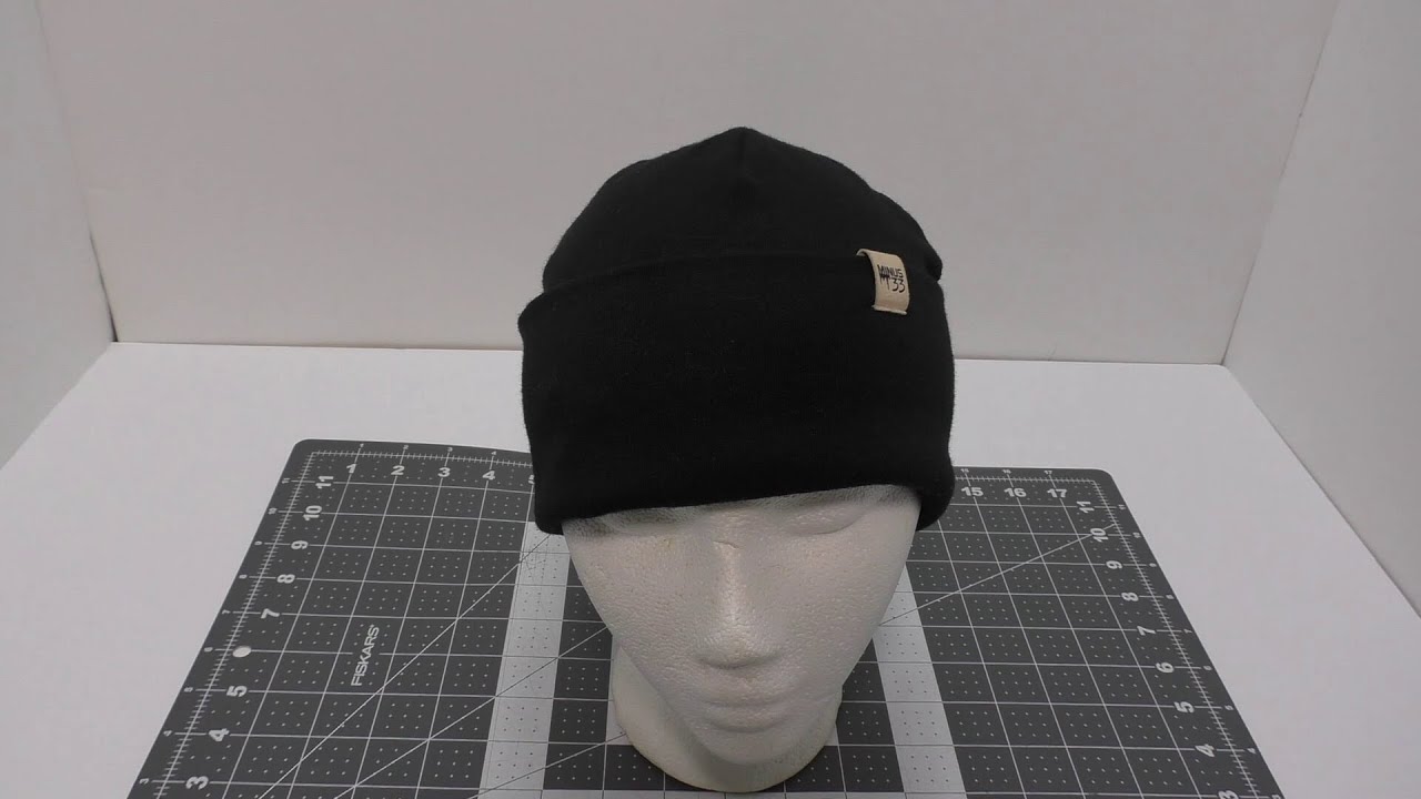 Berretto In Lana Merino Minus33 – Midweight Cuff Beanie, Colore Rosso Borgogna, Unisex