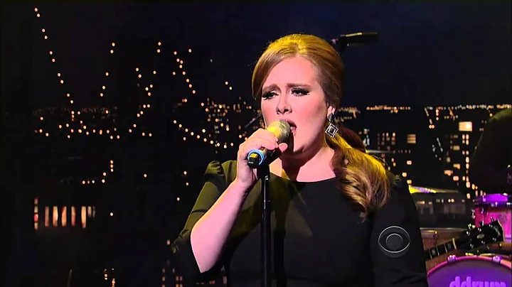 Adele on David Letterman:   Rolling In The Deep (HD)