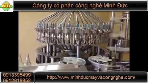 Máy chiết rót bán tự động -  CTCP Công Nghệ Minh Đức
