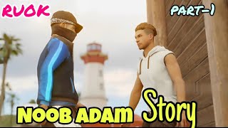 Noob Adam story part-1.??️ story animation 3d freefire viral dibosgaming