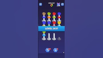 Nut Sort Level 2437 - Color Puzzle Game by Kiwi Fun #games #puzzle #NutSort #NutSortSolution