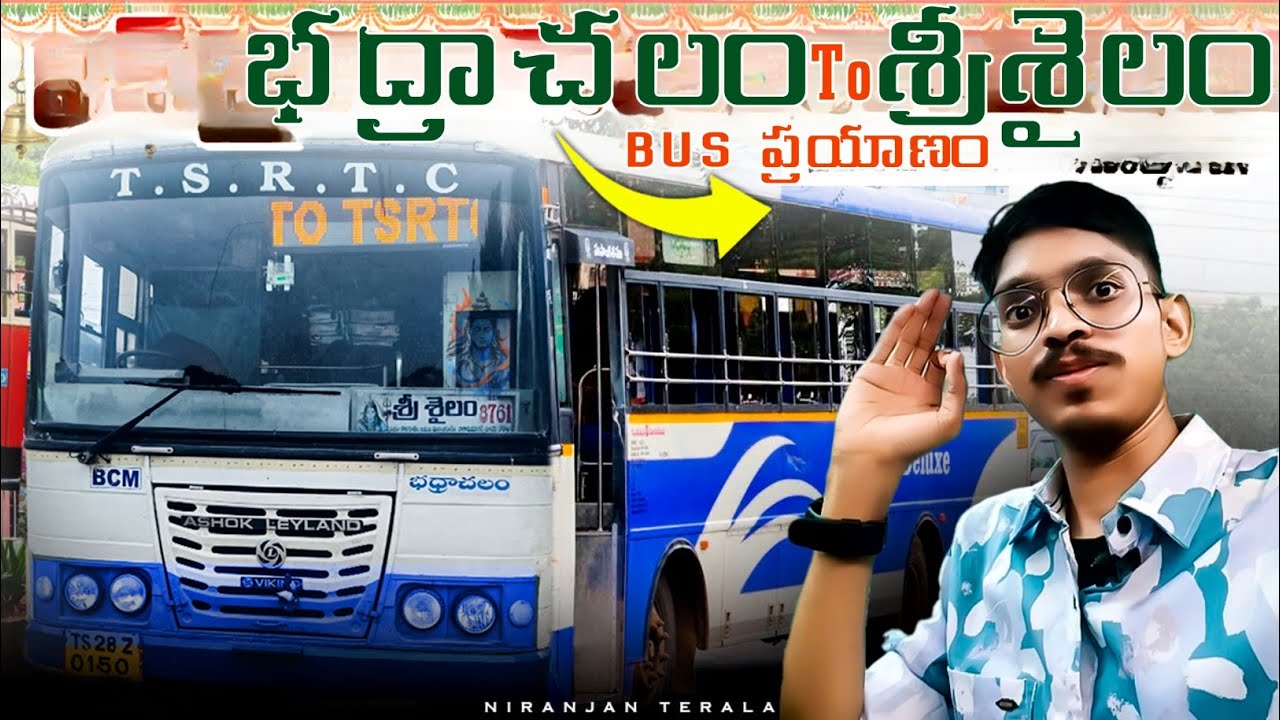 BHADRACHALAM TO SRISAILAM TGSRTC ULTRA DELUXE BUS JOURNEY | 14 HOURS BUS JOURNEY|