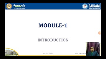 Lecture video_18CS53_Module1_Introduction to DBMS_Kalamani
