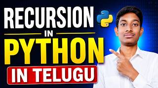 Recursion in Python in Telugu | Recursion Explained with Examples | Python Tutorial for Beginners