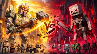 Stone Iron Golem vs Skeleton Dominion: The Bone Tide War | Minecraft Animation | Full Movie screenshot 5
