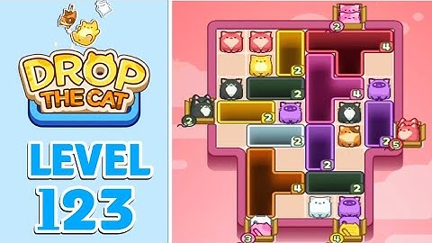 Drop The Cat Level 123 Walkthrough Solution