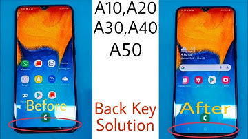 Samsung A10,A20,A30,A40,A50 back button not showing solution | Back key Solution | iTech Guide