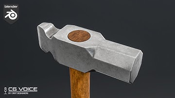 how to model this Medieval Blacksmith Hammer in blender _ blender modeling