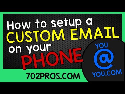 How to setup a custom email on phone | IMAP email from Godaddy [email protected] by 702 Pros