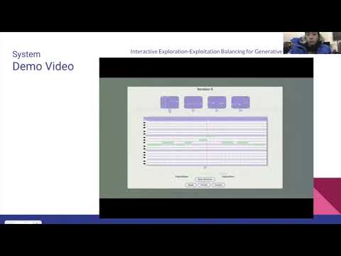 Interactive Exploration-Exploitation Balancing for Generative Melody Composition