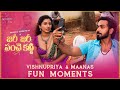 Vishnupriya  maanas fun moments  of zari zari song  bts  sekhar master  nivriti extras