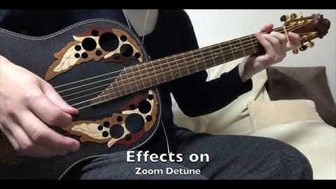 Ovation Super Adamas - Zoom G1 Four「Detune」