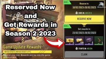 Get FREE 100 LTT, 2 Gold Crate Coupon, 2 Epic Crates in Season 2: Heavy Metal 2023 Cod Mobile