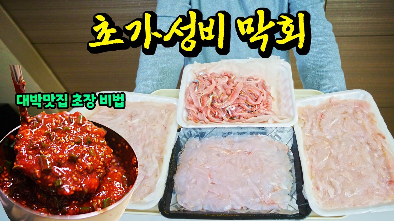 16,000짜리 막회의 어마어마한 양 + 대박맛집 초장을 쏟아부었더니 미친 결과가 나왔습니다!