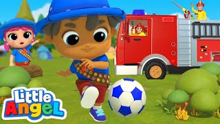 Soccer Song (Firetruck Version) | Sports And Vehicles For Kids | Best Cars & Truck Videos For Kids