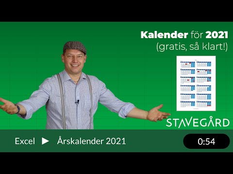 Video: Hur skapar jag en kalender i Excel 2010?