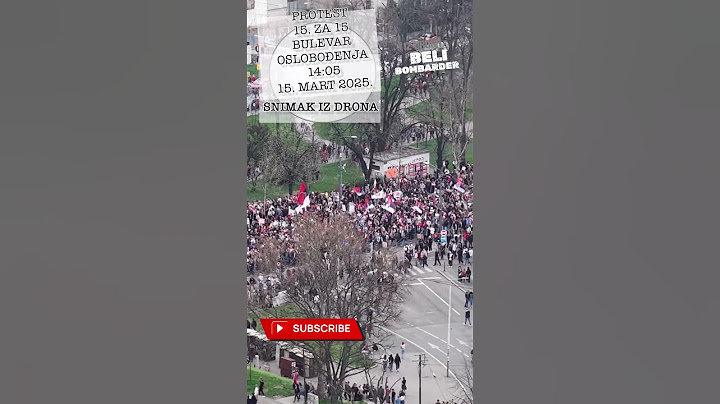 Snimak iz drona - Studentski protest 15. za 15 snimci sa Autokomande i Slavije 11:20 - 14:05 | 4K
