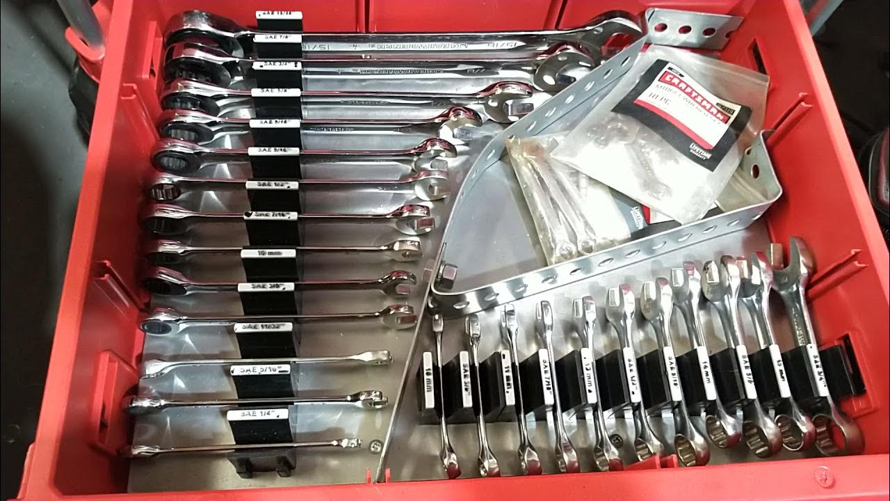 Milwaukee Packout wrench drawer using Toolbox Widget YouTube
