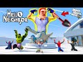 Franklin fight with hello neighbor hide and seek for save avengers  gtav avengers  ak game world
