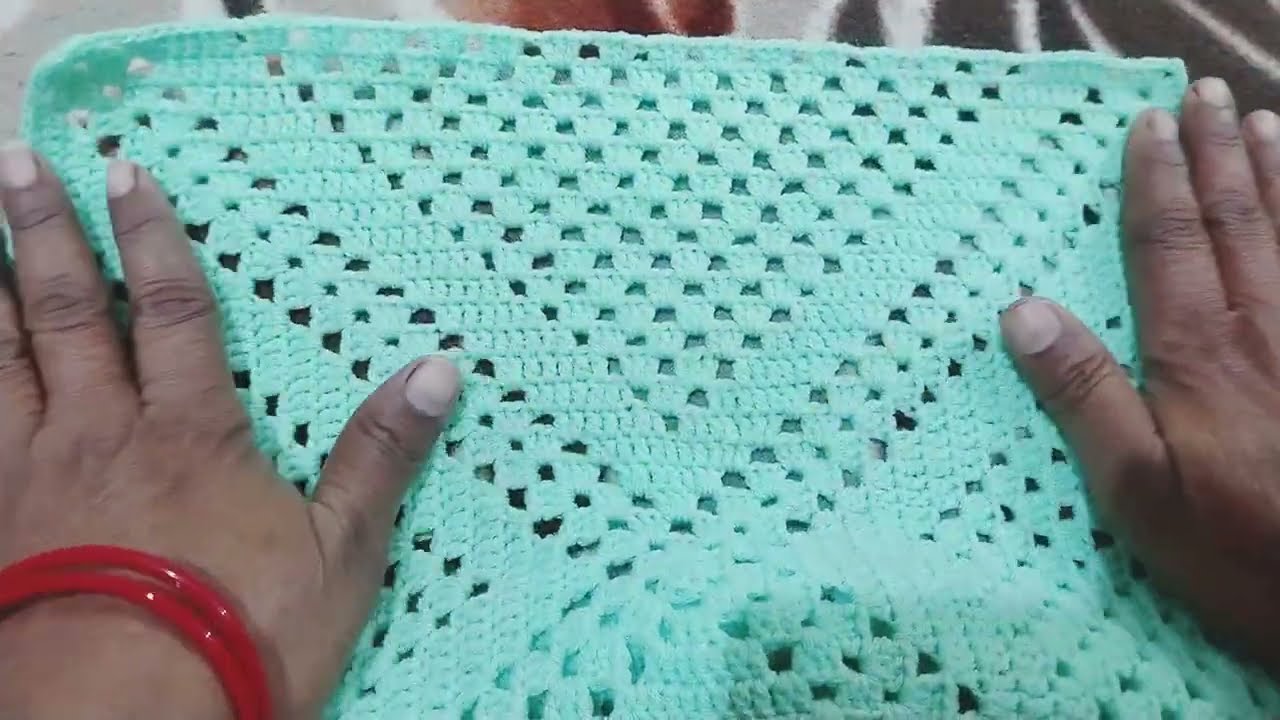 Beautiful square crochet design / बहुत आसान तरीके से सीखें 