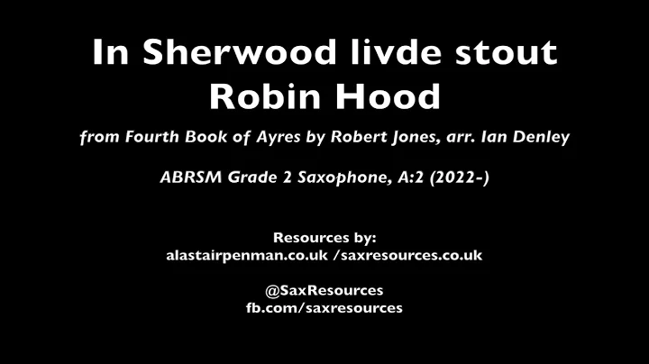 In Sherwood livde stout Robin Hood by Jones arr. D...
