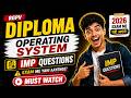 Operating System Important Questions 2026 | RGPV Diploma Polytechnic 4th Sem Previous Year Paper