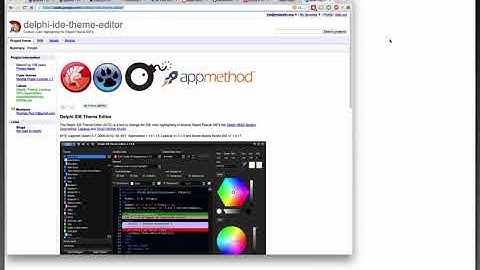 Delphi IDE Theme Editor