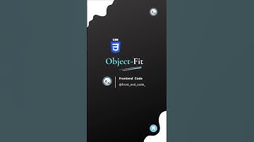 Object Fit- CSS Properties 📍#shorts #viral