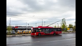 видео: Троллейбус, 5-й маршрут (целиком). Ярославль. Вид из кабины. картинка: Троллейбус, 5-й маршрут (целиком). Ярославль. Вид из кабины.