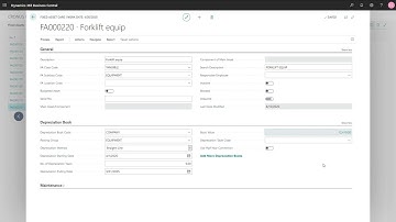 Dynamics 365 Business Central - How to Use a Fixed Assets Reclassification Journal