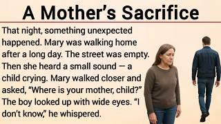 A Mother's Sacrifice | Learn English Through Story Level 3 | Graded Reader Level 3 | English Story