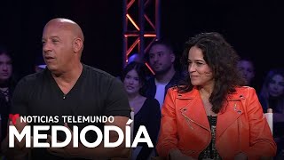Vin Diesel y Michelle Rodríguez hablan del amor en 'Fast X' | Noticias Telemundo Resimi